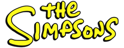 El logo de Los Simpson: pero en ingles con el nombre 'The Simpsons' escrito en una tipografía amarilla brillante. Las letras son de estilo redondeado y están dispuestas de forma armoniosa. La palabra 'The' está ubicada encima de la palabra 'Simpsons', y ambas tienen un efecto de sombra que las hace destacar sobre un fondo violeta sólido. Este icónico logo es reconocible al instante y representa la marca de la popular serie animada 'Los Simpson'.